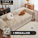 [¡Llevá 2 Pagá 1!] Funda para Sofá Clara(Calidad y Comodidad para tu Hogar) + 2 REGALOS: 2 Fundas para Almohadones