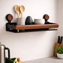 [Llevá 2 Pagá 1] Soporte para Especias de Cocina en Madera y Acero Inoxidable +REGALO: Kit de Utensilios de Cocina