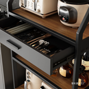 Organizador Multifuncional de Cocina de 5 Niveles en Acero Inoxidable y Madera +REGALO: Kit de Utensilios de Cocina