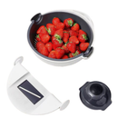 [Llevá 2 Pagá 1] Cortador de Verduras Multifuncional con Cuchillas de Acero Inoxidable y Escurridor Incorporado