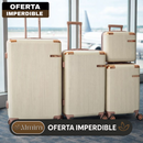 Kit de 4 Valijas Milano™ en ABS Reforzado con Giro 360° y Diseño Antirrayado